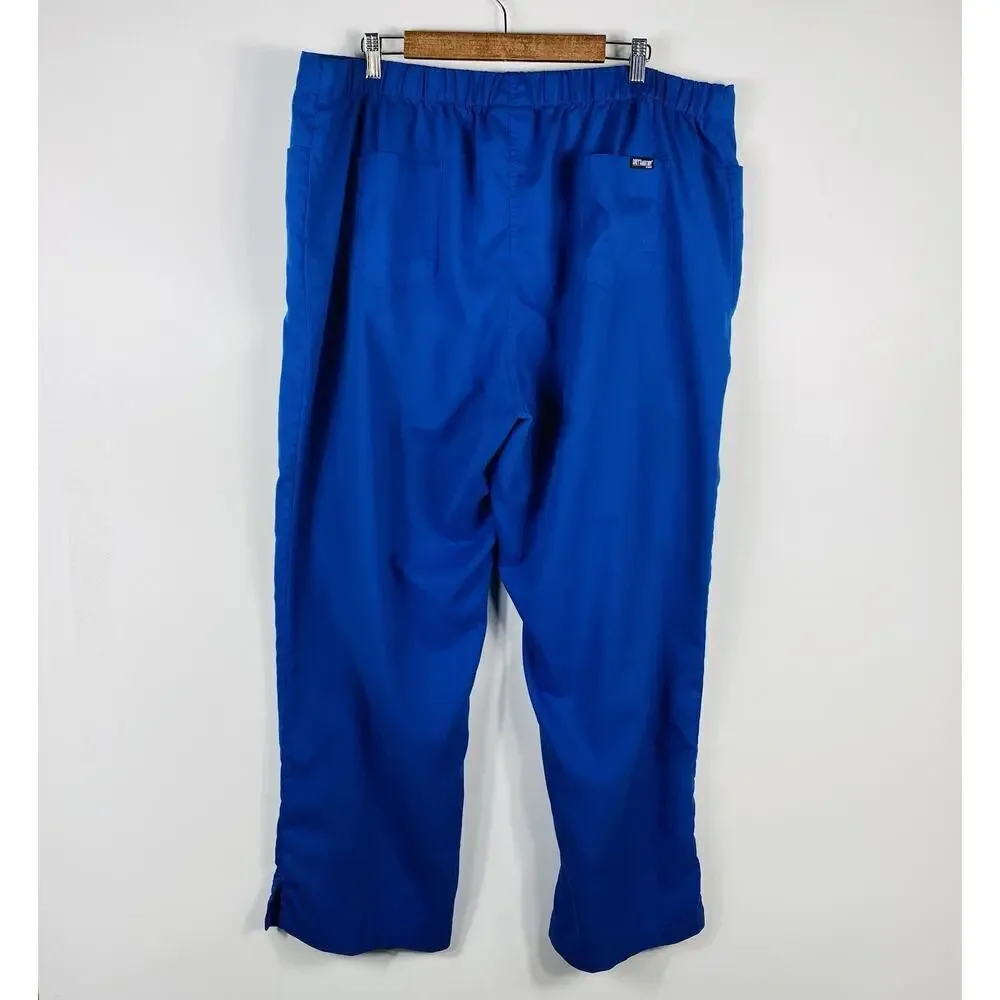 Grey's Anatomy Barco Size 3XL Riley 5-Pocket Scrub Pants Royal Blue 4232